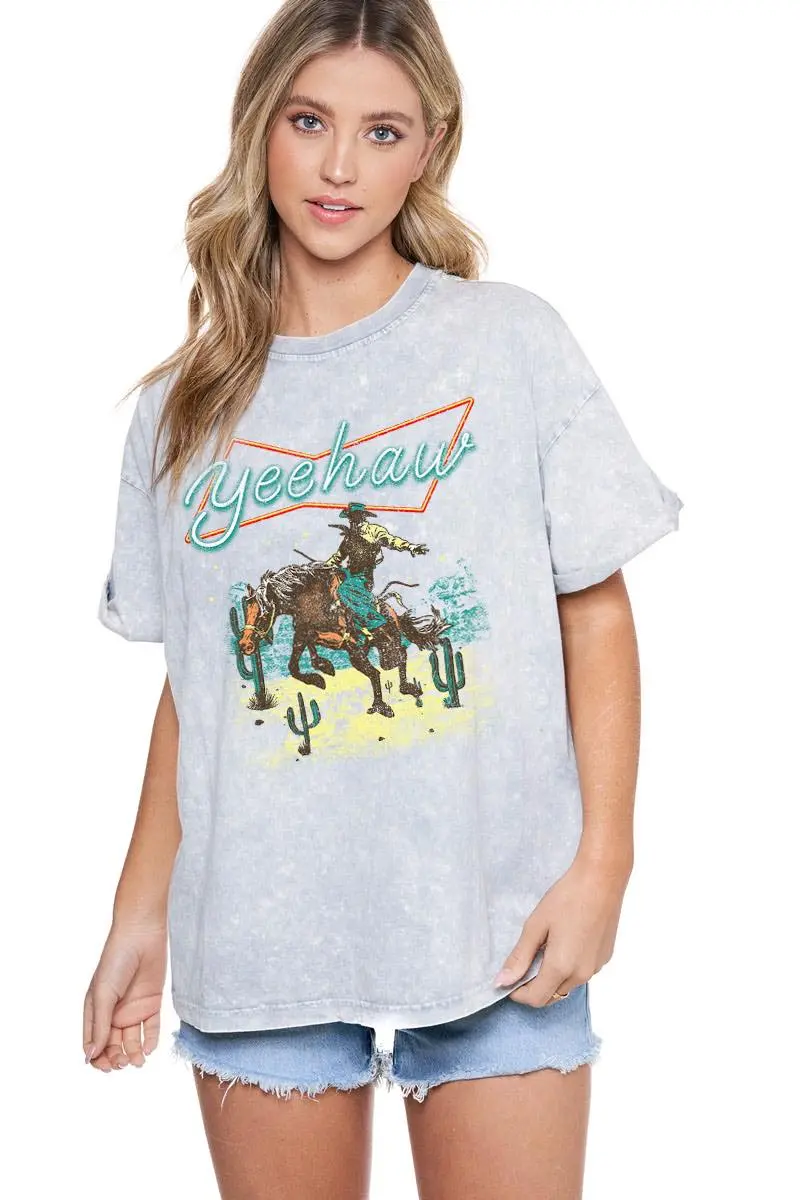 Zutter Neon Yeehaw Graphic Tee 1