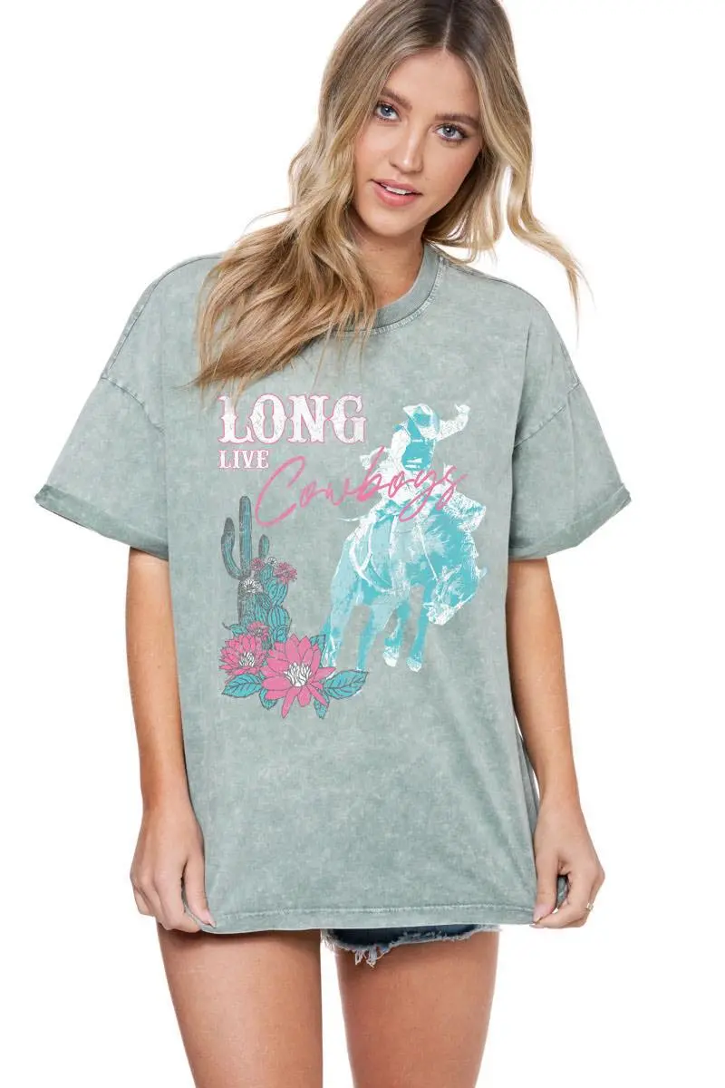 Zutter Long Live Cowboys Western Graphic Tee 1
