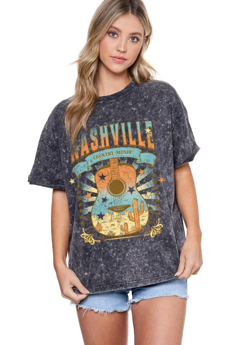 Zutter Nashville Cactus Guitar Tee 1
