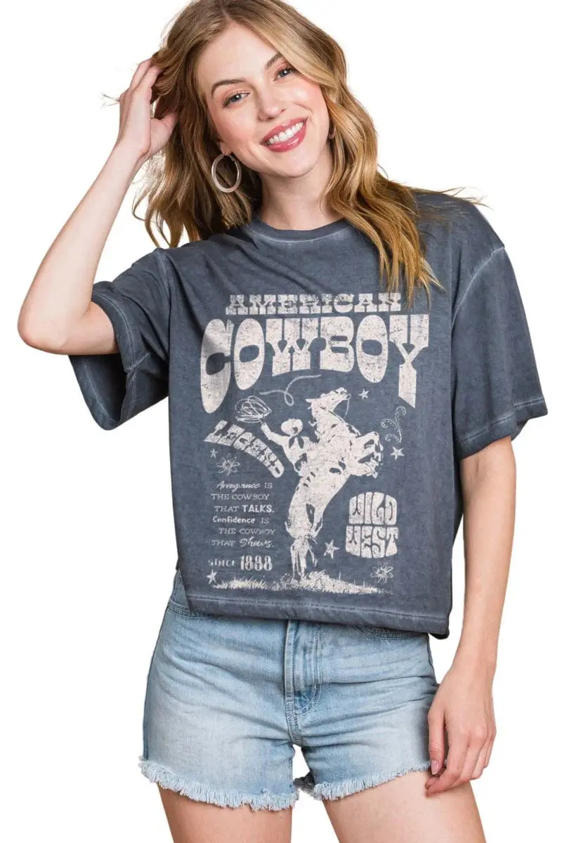Zutter American Cowboy Western Crop Tee 1