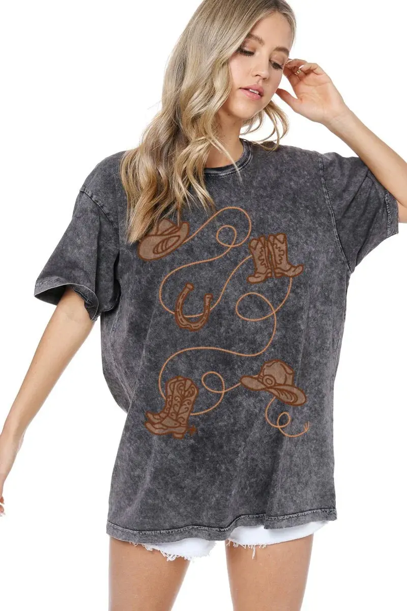 Zutter Cowboy Essentials Puff Graphic Tee 1