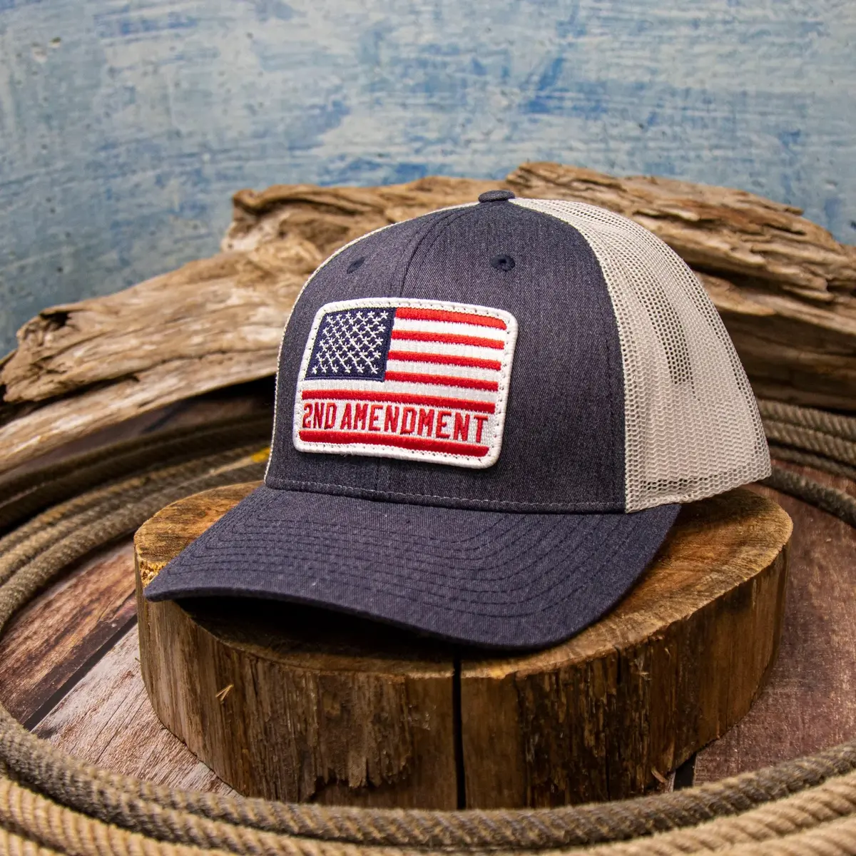 Dally Up American Flag 2Nd Amendment Patch Hat 1
