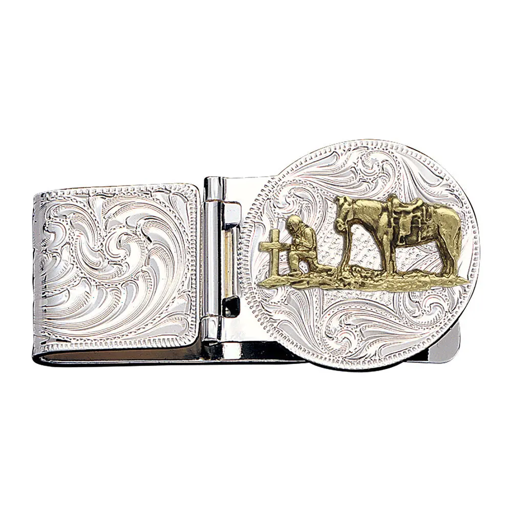 Montana Silversmith Christian Cowboy Hinged Money Clip 1