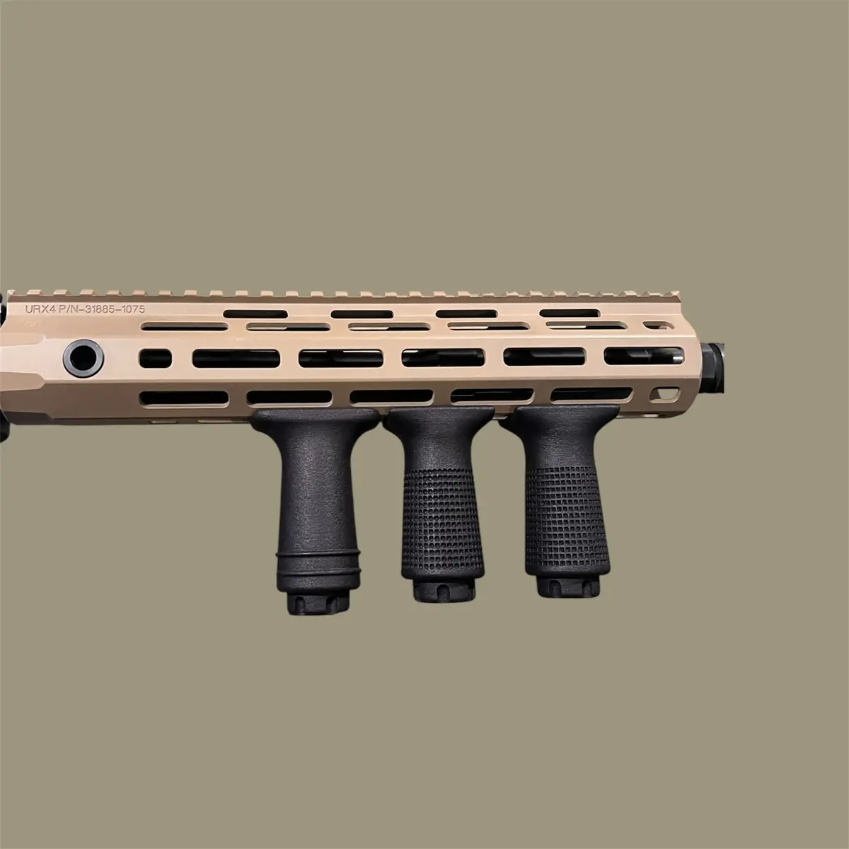 Textured Stubby Grip - Picatinny & Mlok 1