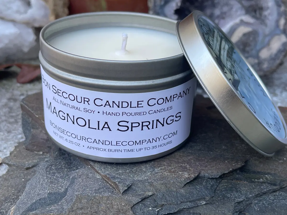 Magnolia Springs Soy Candle Tin 1