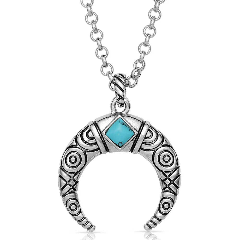 Montana Silvermiths Eye In The Sky Cresent Necklace 1