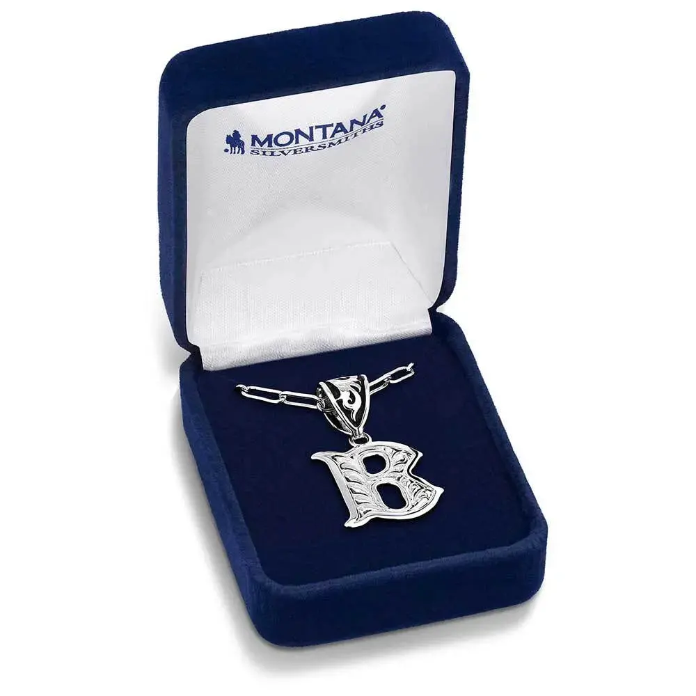Western Initial B Necklace 2