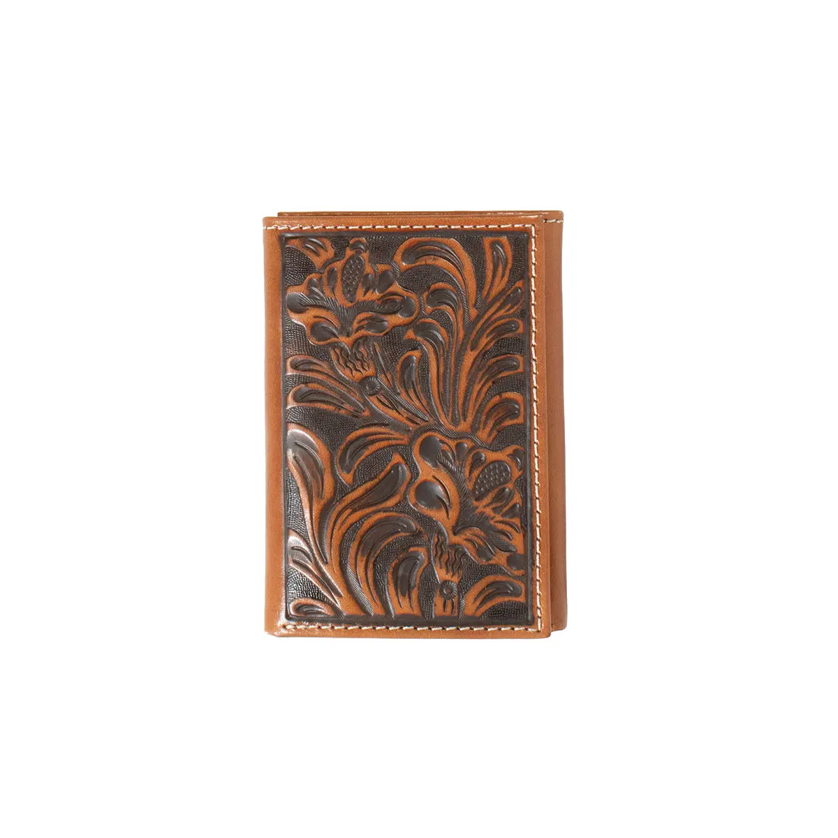 Nocona Floral Embossed Trifold Wallet 1