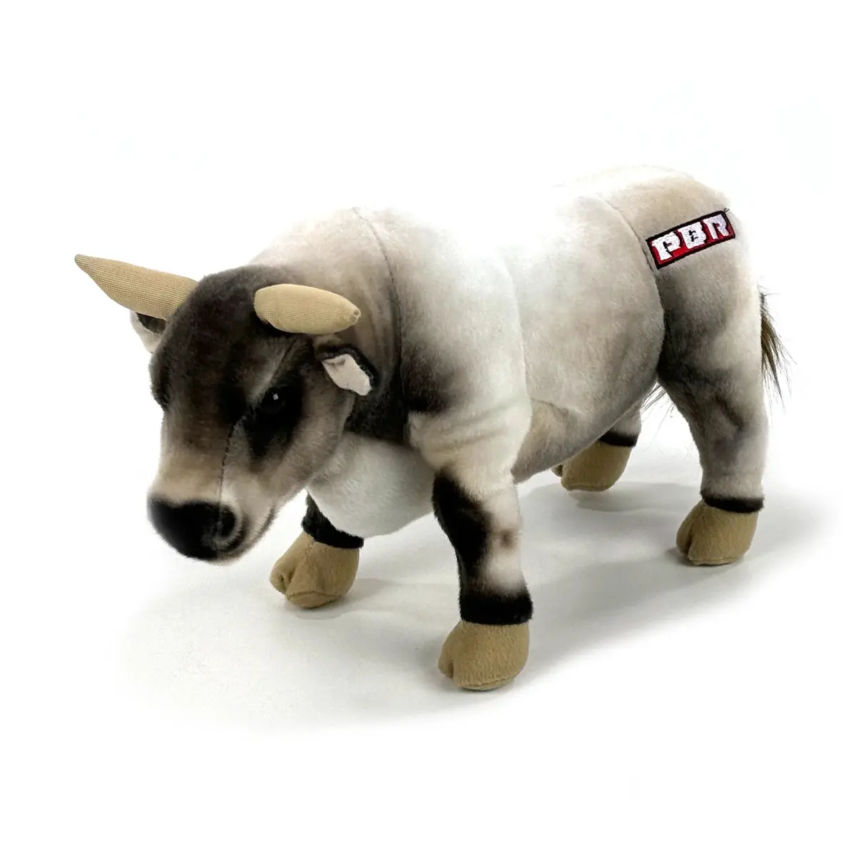 Big Country 14" Pbr Bull Plush - Grey 1