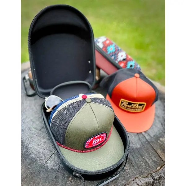 Red Dirt Cap Carrier With Sunglass Holder 2