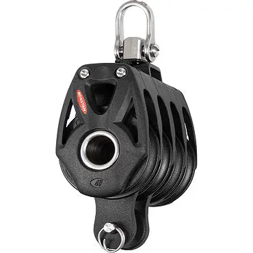 Ronstan Series 40 Bb Orbit Quad Block W/ Swivel Shackle & Becket 1