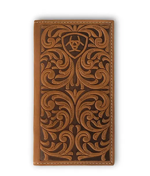 Ariat Rodeo Scrolling Embossed Wallet 1
