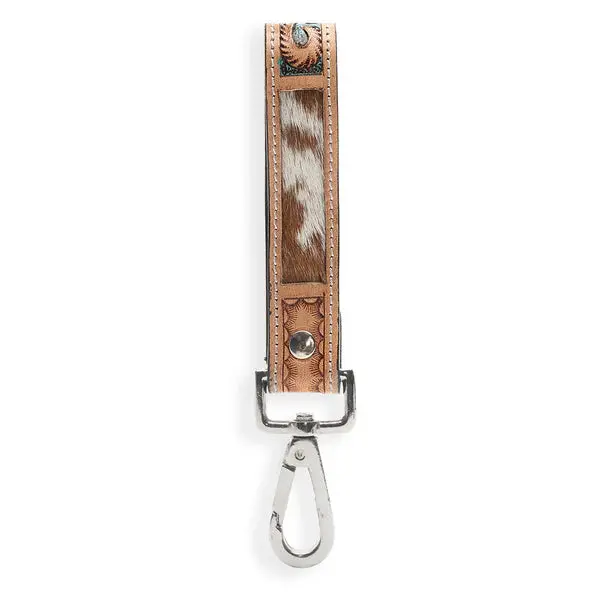 Myra Jackstone Hand-Tooled Leather Key Fob 1