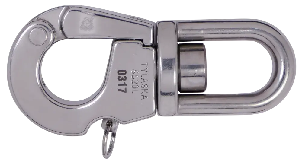 Tylaska Ss20 Plunger Style Snap Shackle With Standard Bail 1