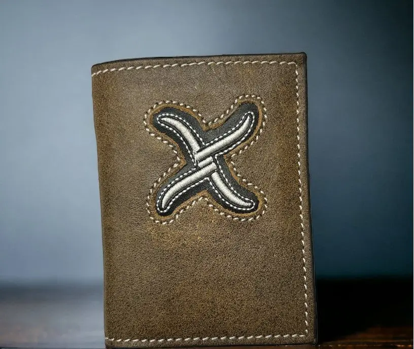 Twisted X With White Symbol Trifold Wallet 1