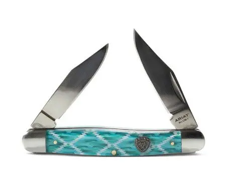 Ariat Muskrat 4" Turquoise Knife 1