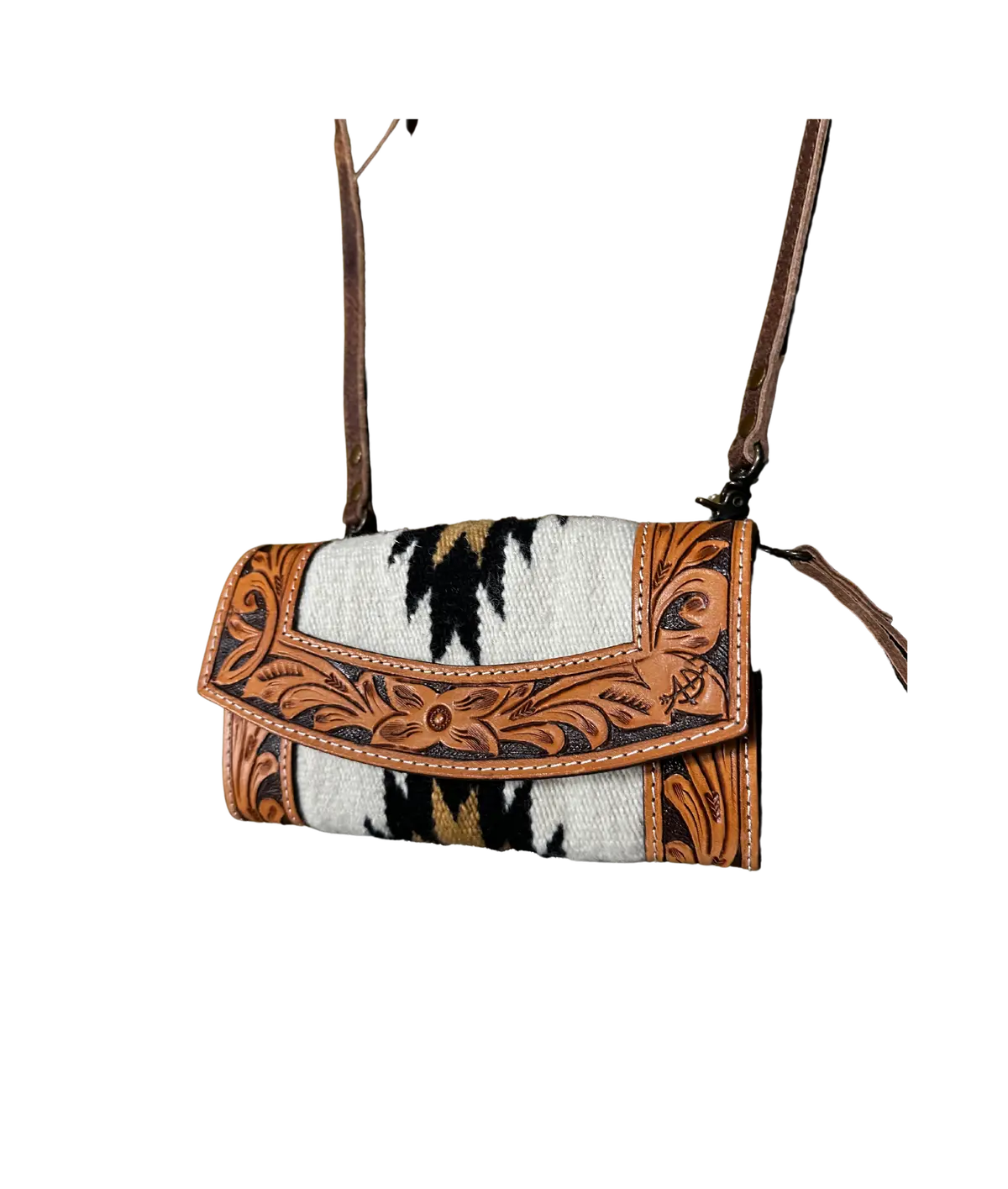 American Darling Tooled Saddle Blanket Clutch 1