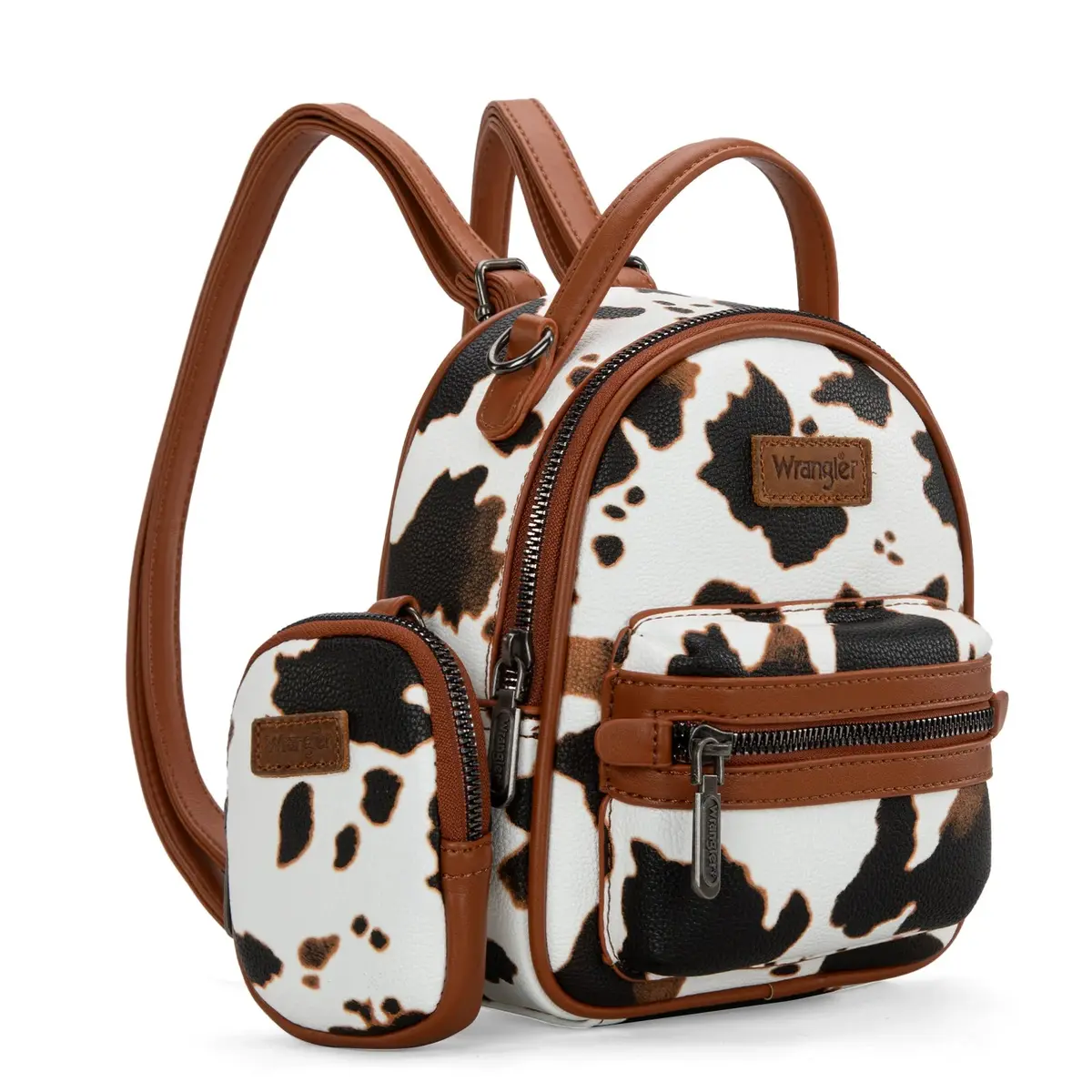 Wrangler Cow Print Mini Backpack With Coin Pouch 1