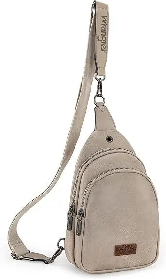 Wrangler Sling Bag/Crossbody/Chest Bag Dual Zippered Compartment 1