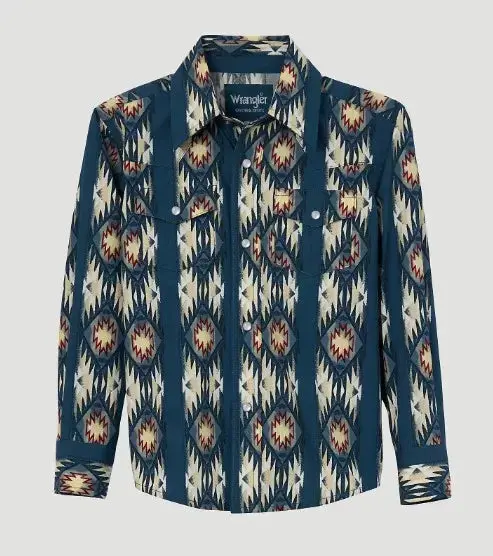 Wrangler Boys Checotah Pearl Snap 1