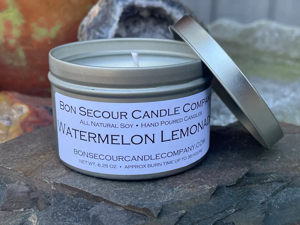 Watermelon Lemonade Soy Candle Tin 1
