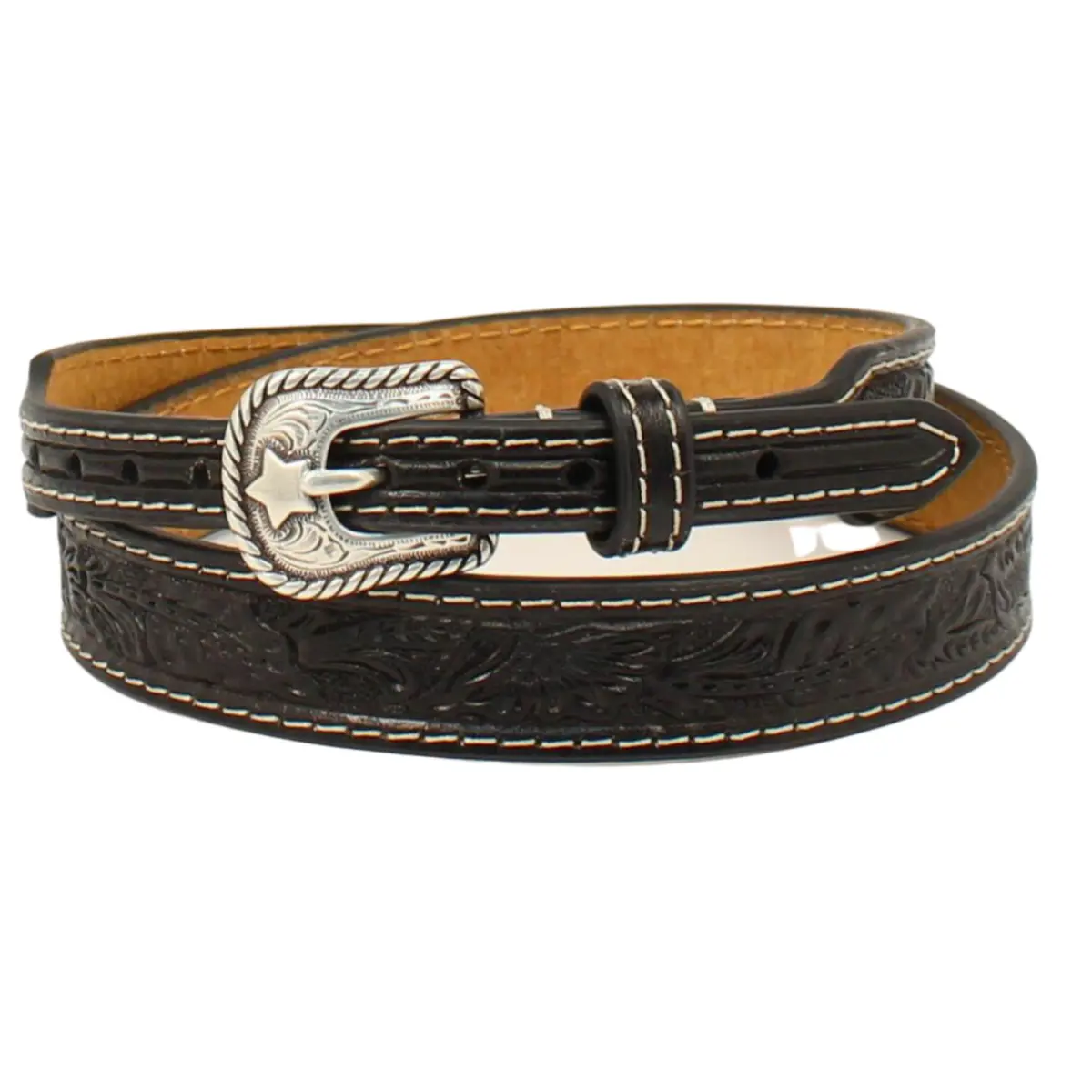 M&F Western Twister Hatband Floral Tooled Black 1