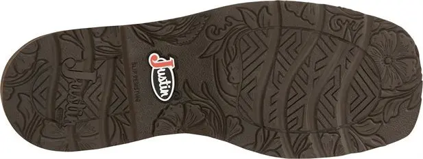 Justin 11" Paisley Spice Square Toe Western Boot 3