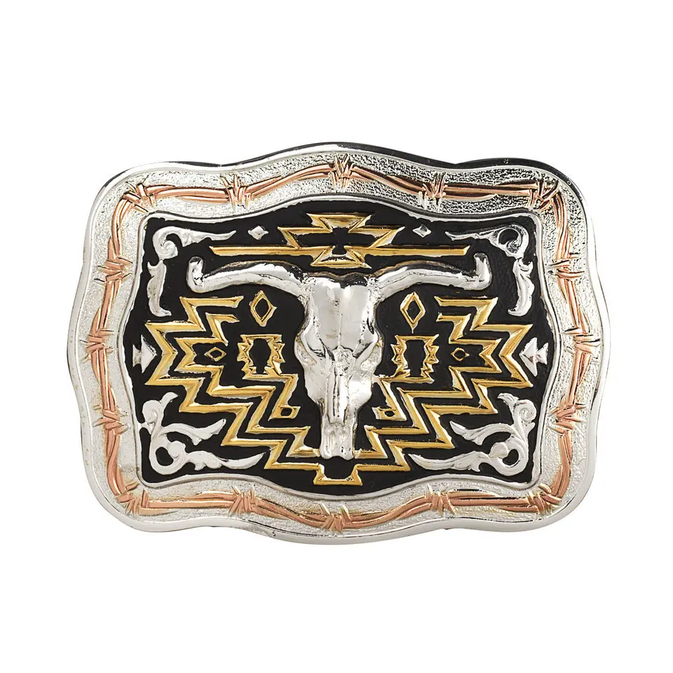 Crumrine Skull  Belt Buckle 1
