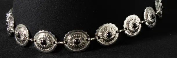 Concho Black Stone Hat Band 1
