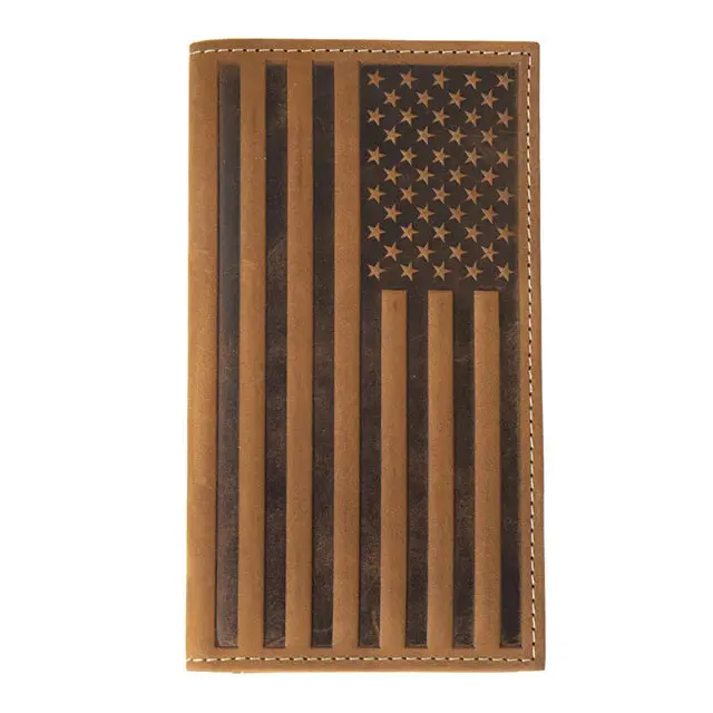 Nocona Embossed Flag Rodeo Wallet 1