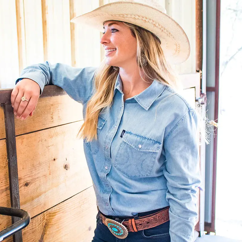 Hooey Ladies Chambray Shirt 1