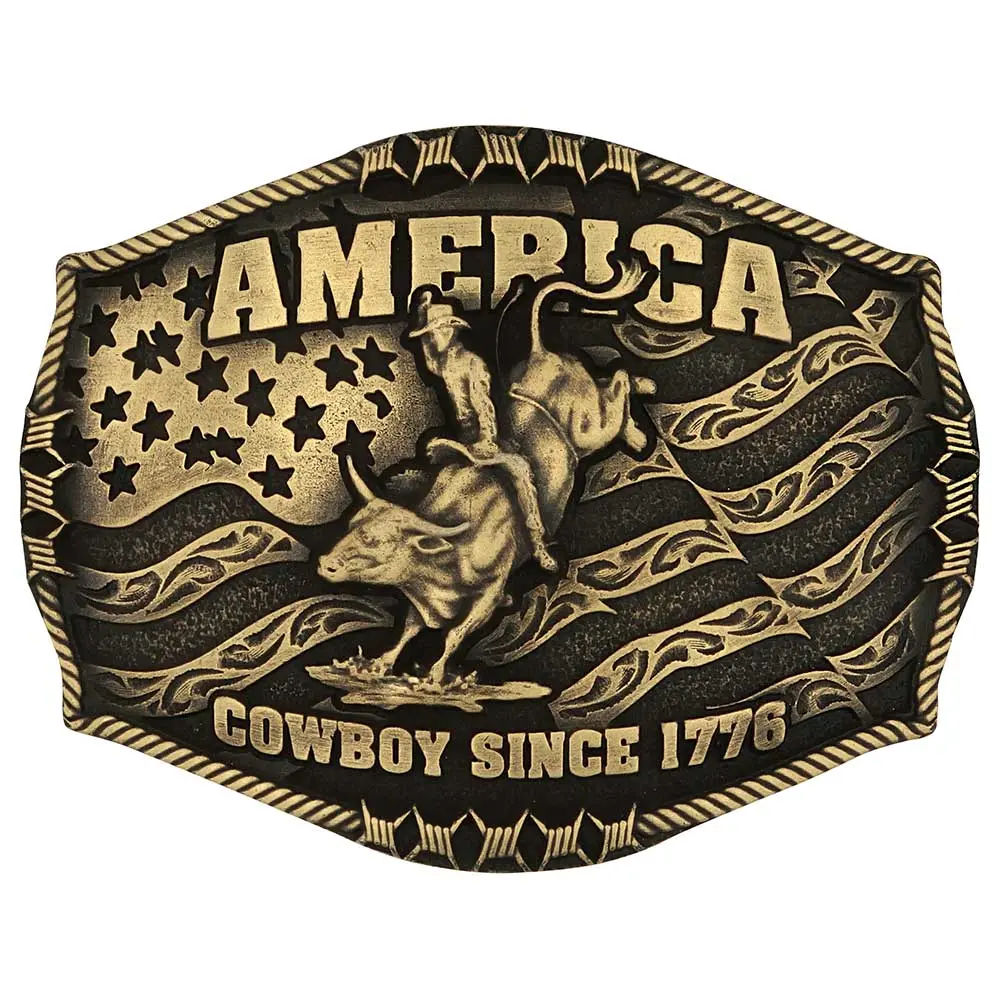 Montana Silversmiths Cowboy Since 1776 Attitude Buckle 1