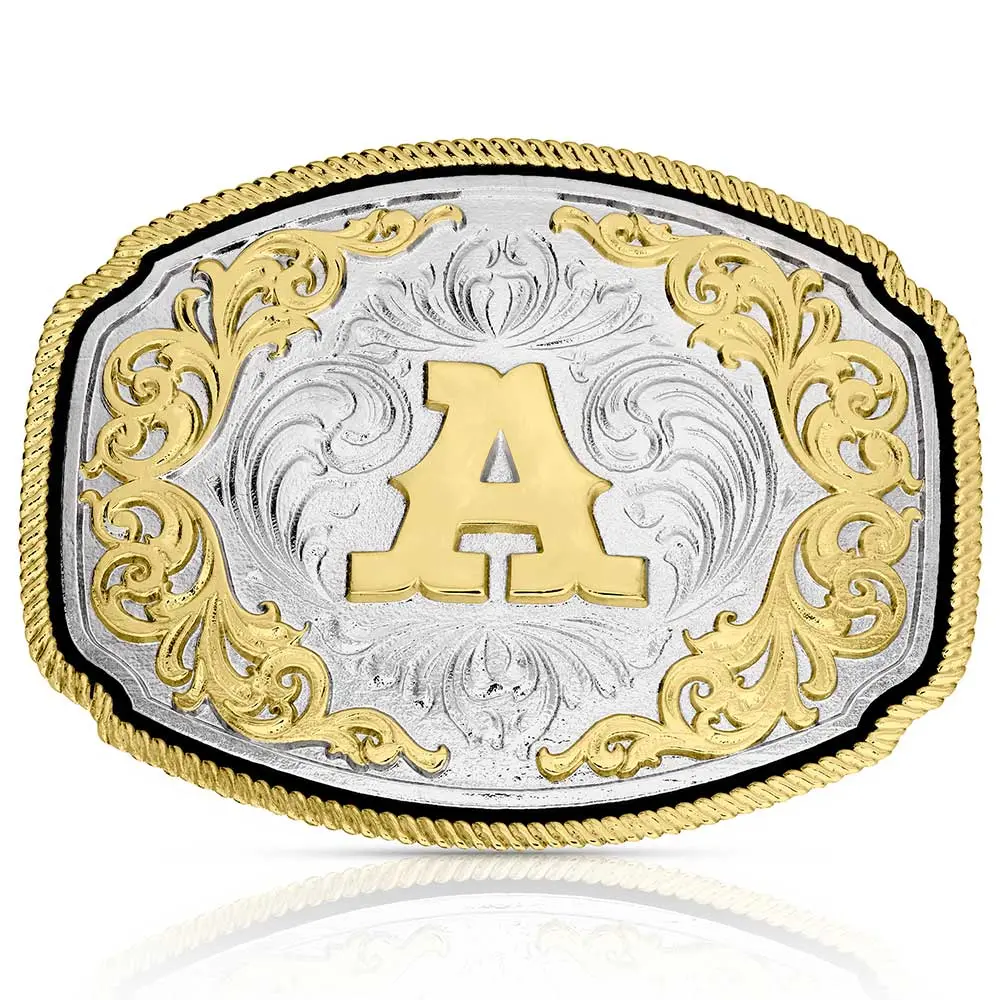 Montana Silversmiths Western Initial A Buckle 1