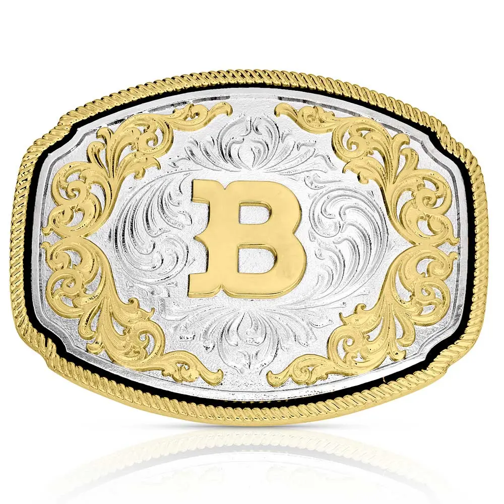 Montana Silversmiths Western Initial B Buckle 1