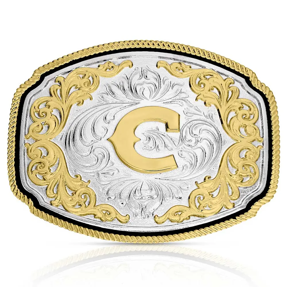Montana Silversmiths Western Initial C Buckle 1