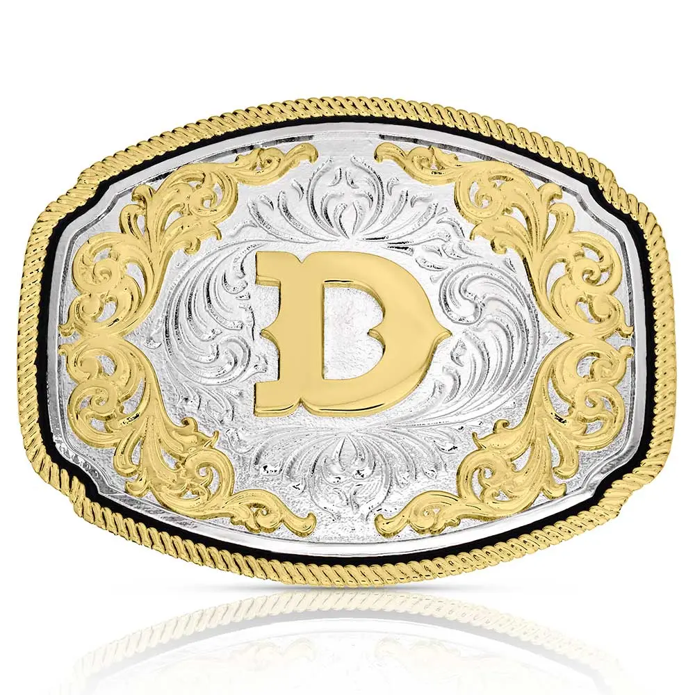 Montana Silversmiths Western Initial D Buckle 1