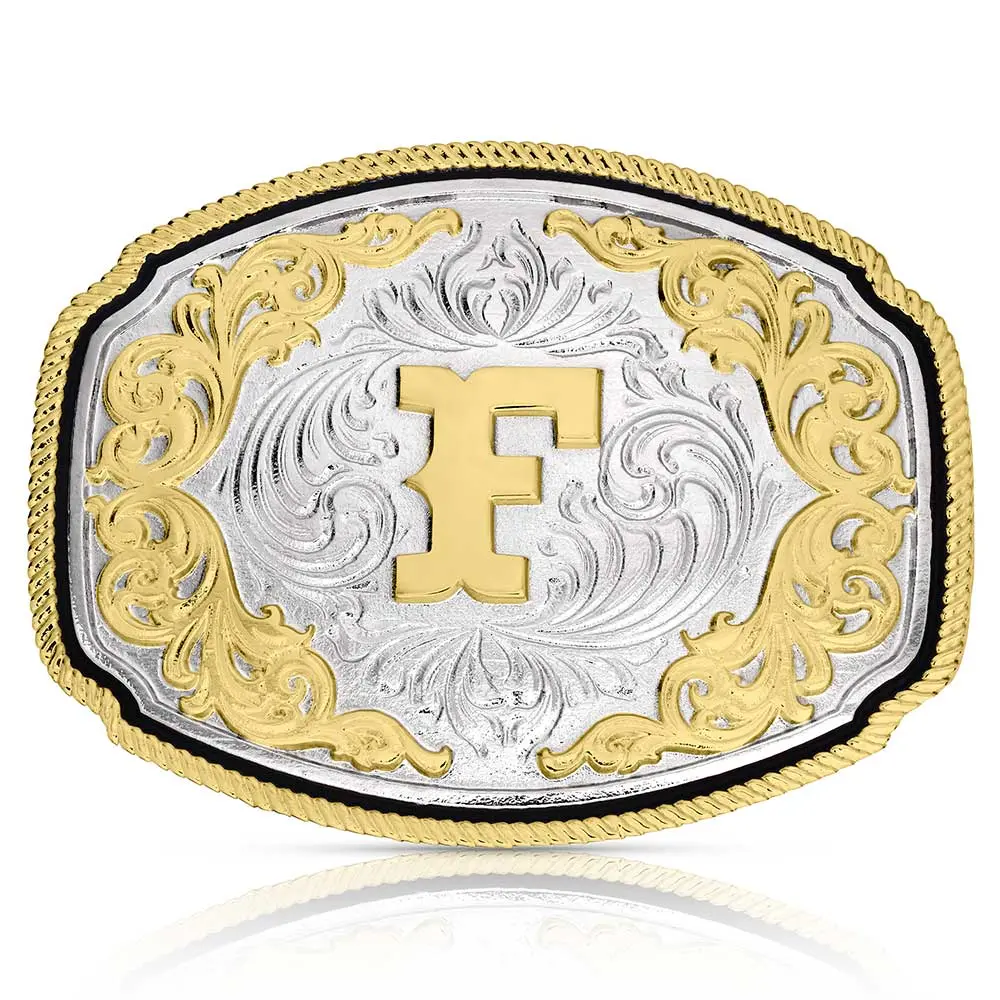 Montana Silversmiths Western Initial F Buckle 1