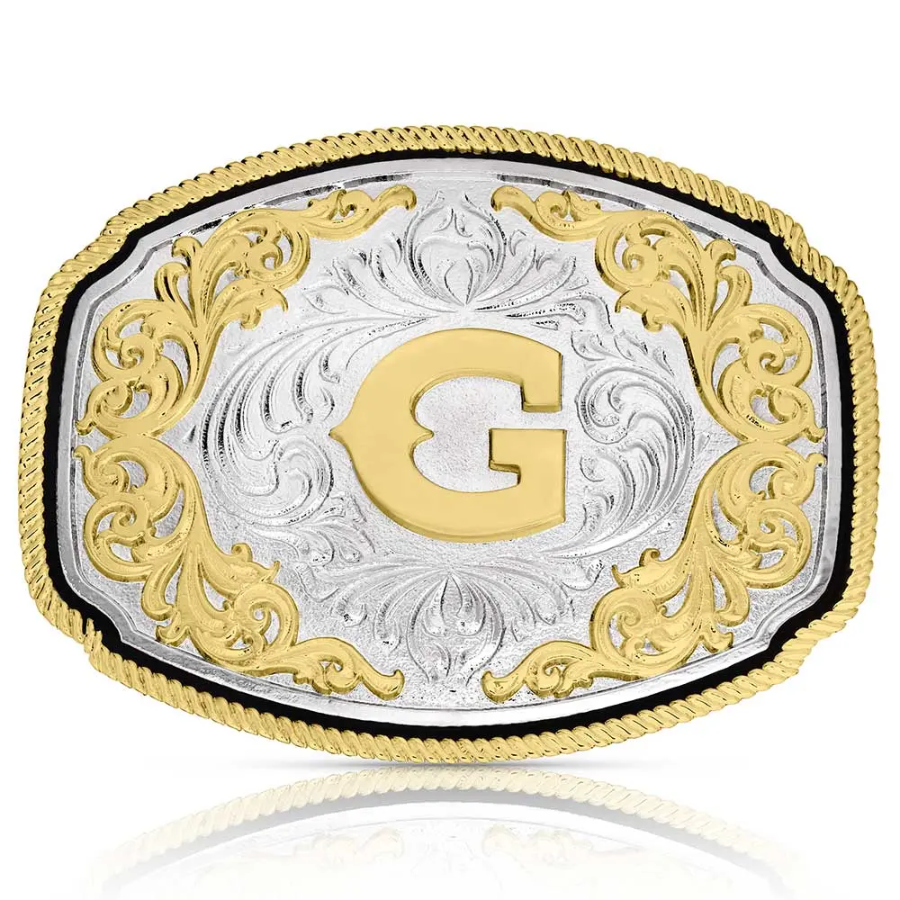 Montana Silversmiths Western Initial G Buckle 1