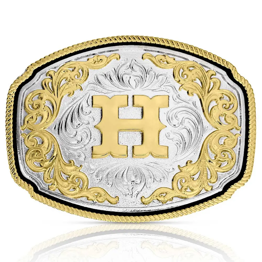 Montana Silversmiths Western Initial H Buckle 1