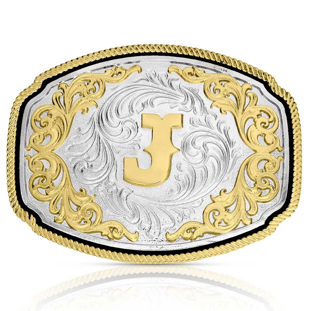 Montana Silversmiths Western Initial J Buckle 1
