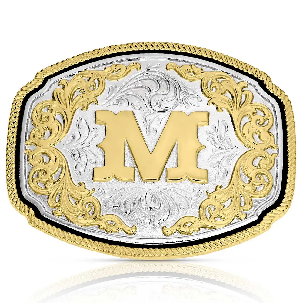 Montana Silversmiths Western Initial M Buckle 1