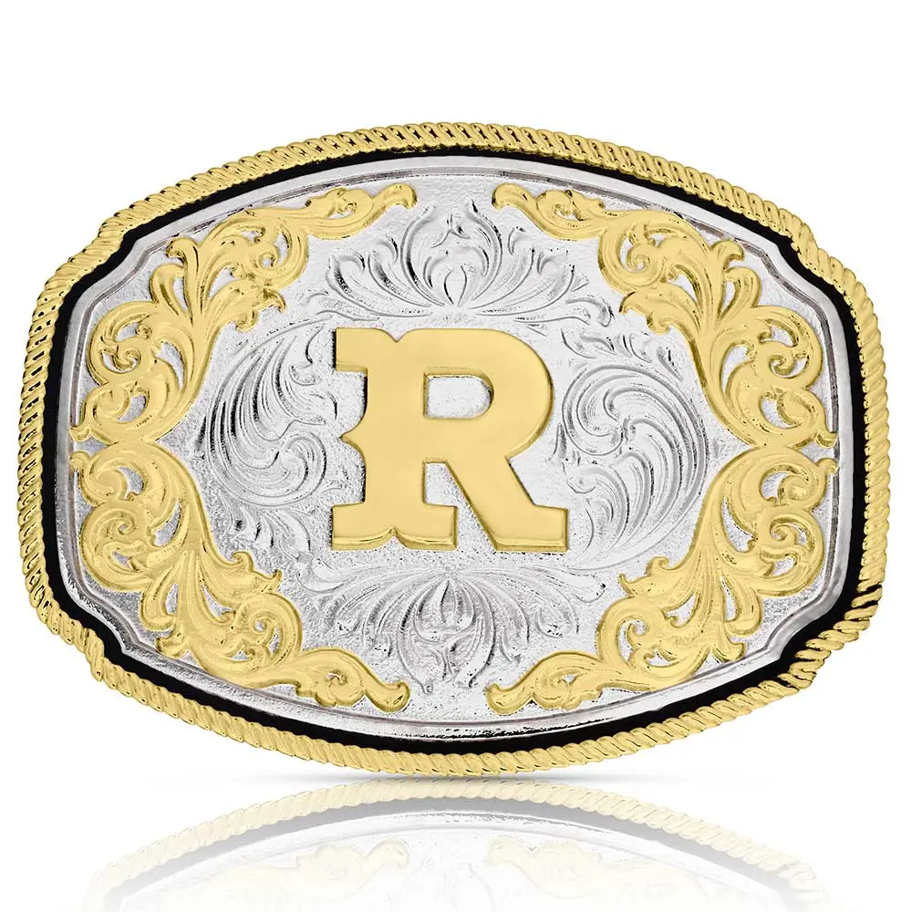 Montana Silversmiths Western Initial R Buckle 1