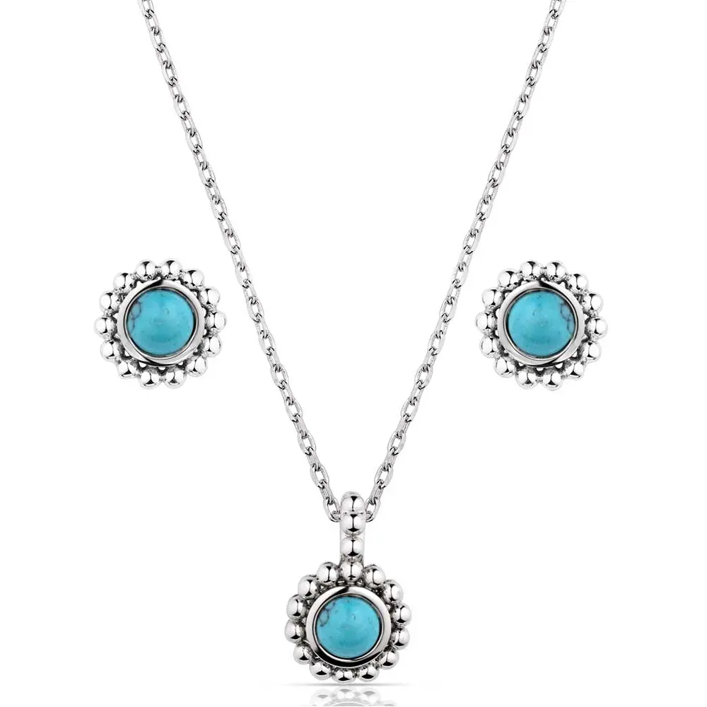 Montana Silversmiths Blue Waters Turquoise Jewelry Set 1