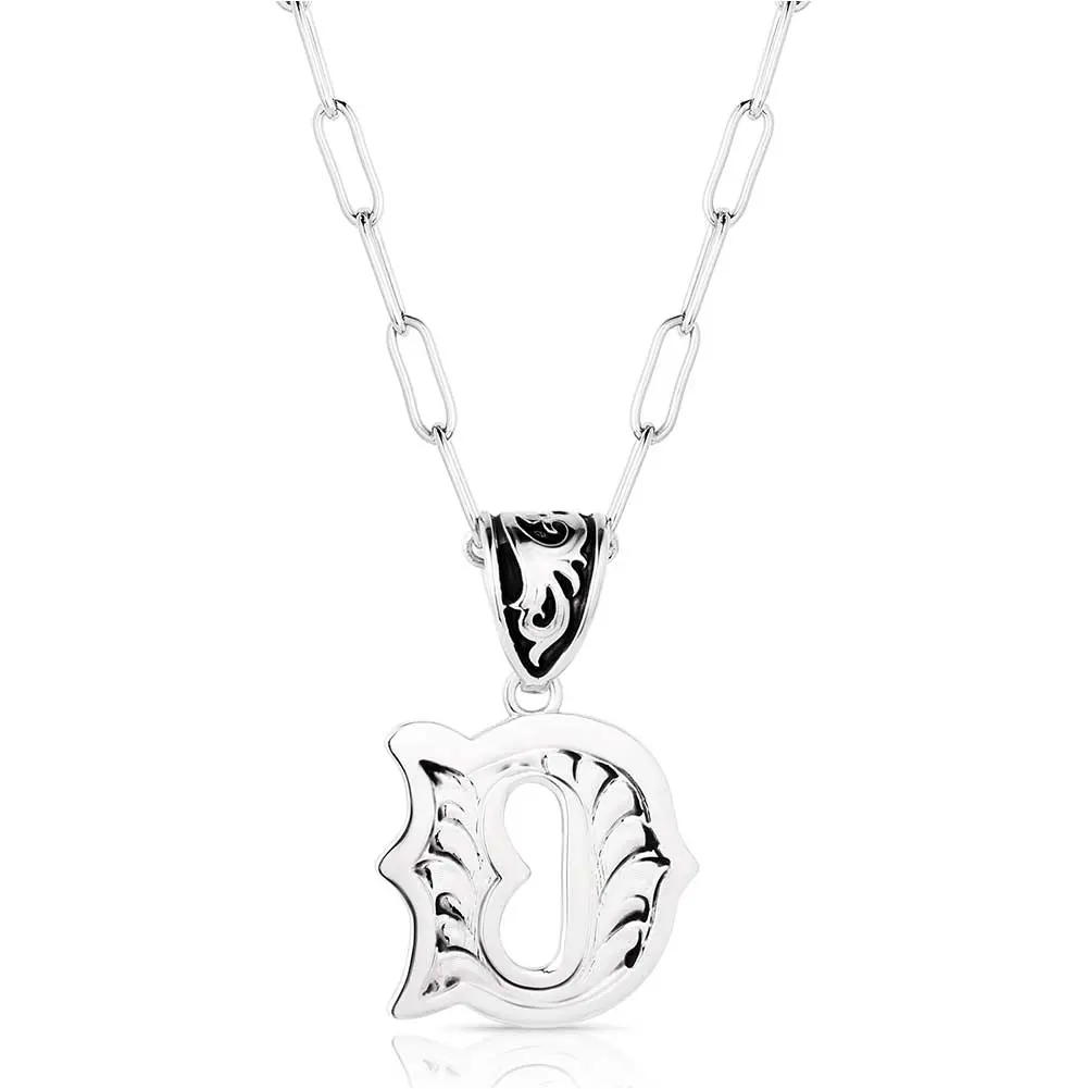 Western Initial D Necklace 1
