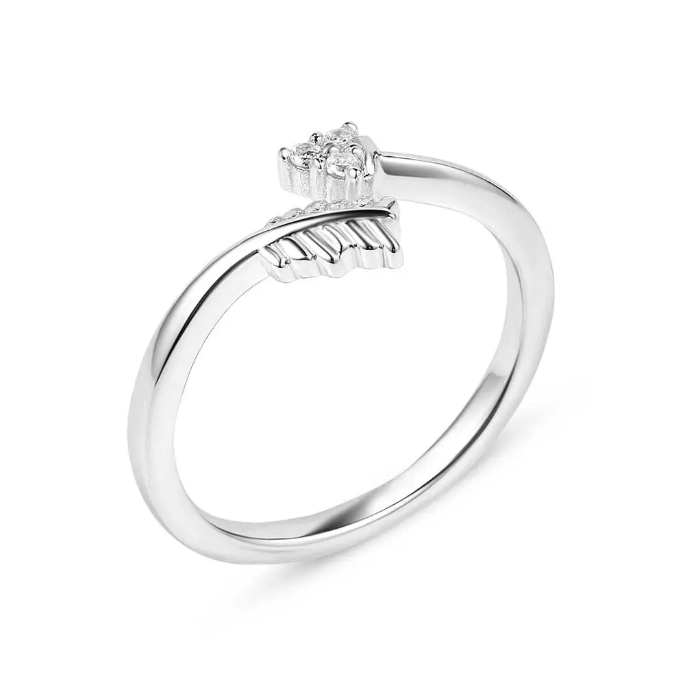 Montana Silversmiths Decisive Arrow Crystal Wrap Ring 1