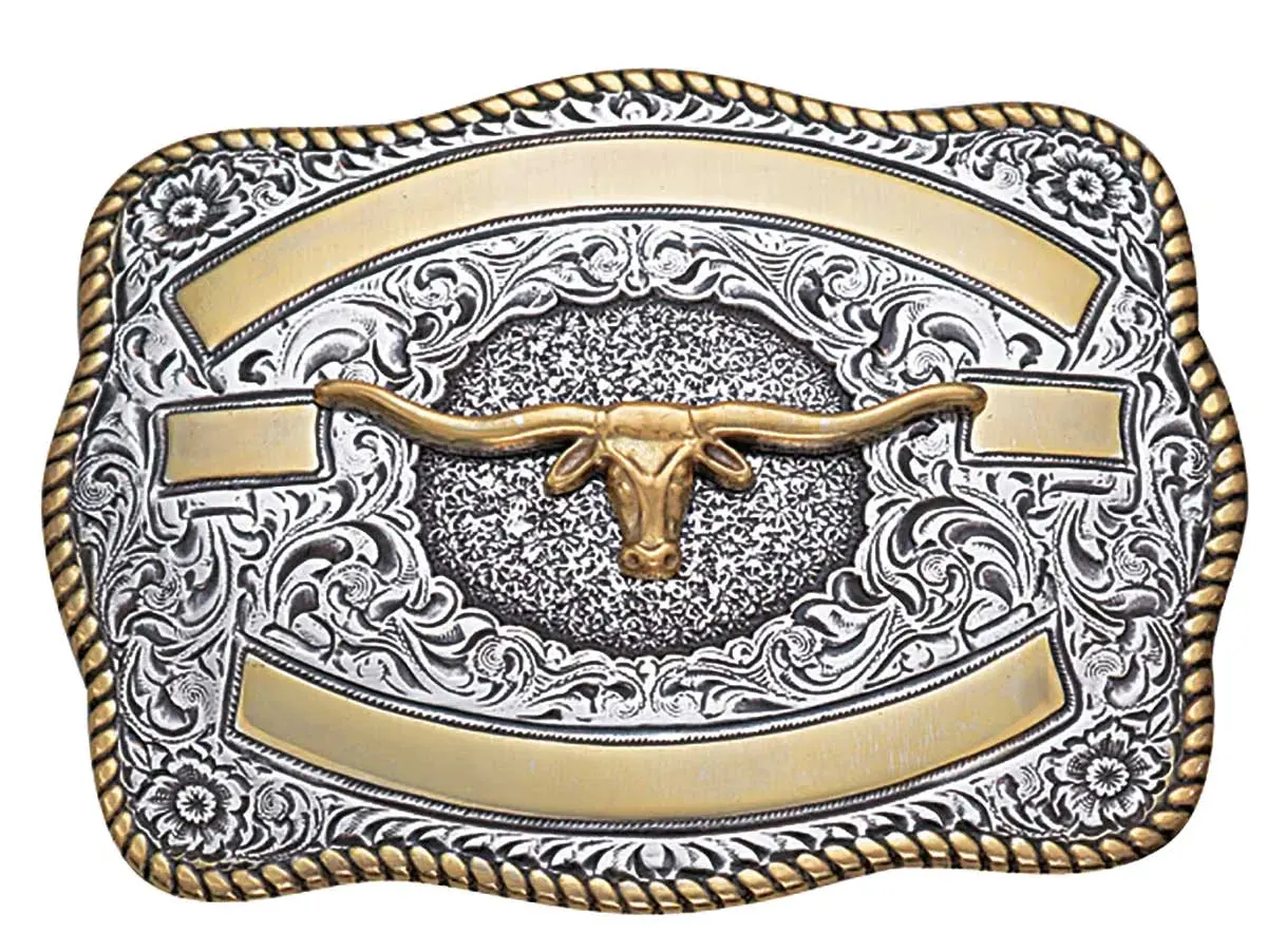 Crumrine Longhorn Belt Buckle 1