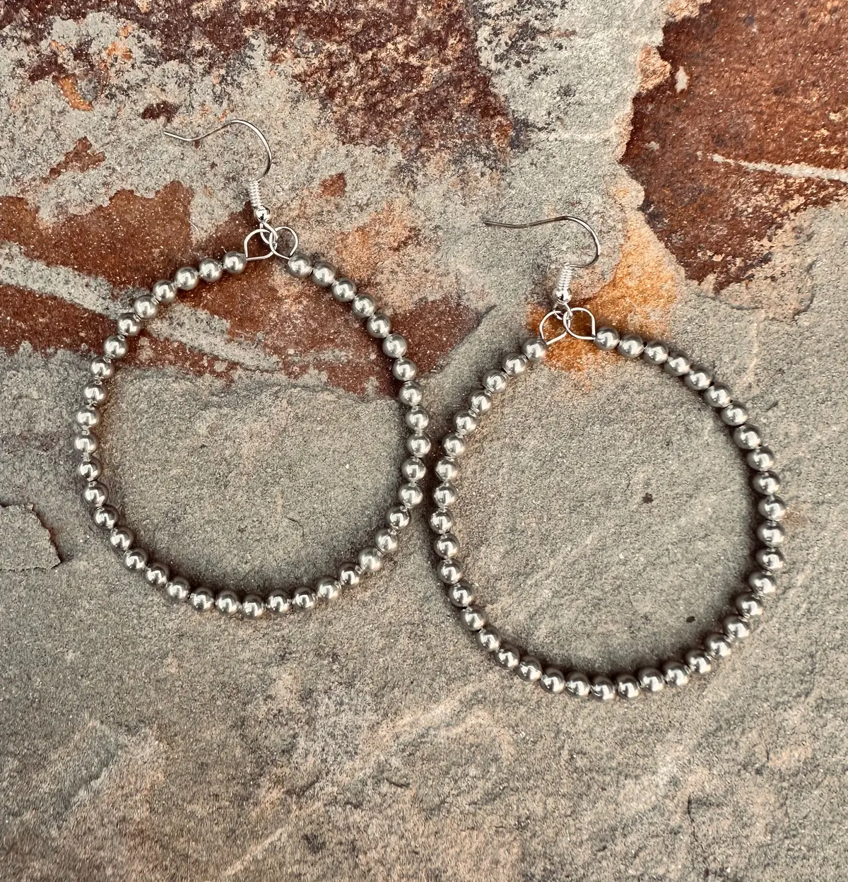 Silver Plated Hoop Earrings 1