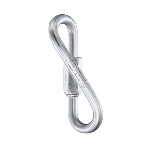 Peguet 8Mm (5/16") Galvanized Steel Ppe Twisted Large Opening Maillon Rapide Quick Link 1