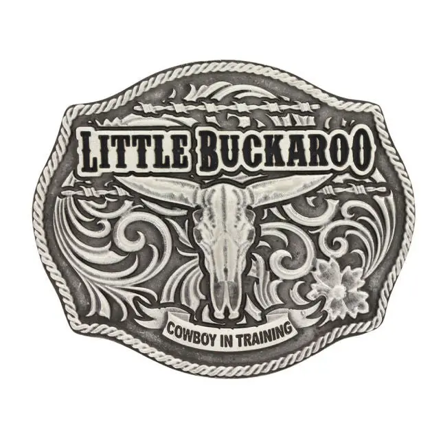 Attitude Lil Buckaroo Skull Kids Belt Buckle 1