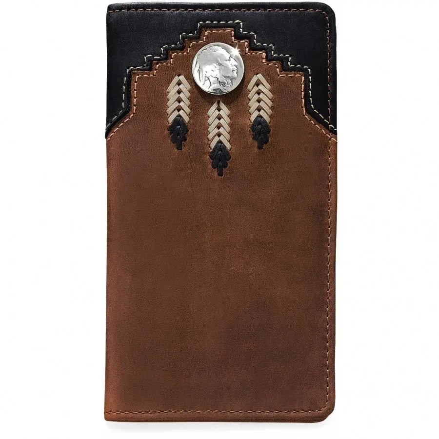 Chieftain Feather Checkbook Wallet 1